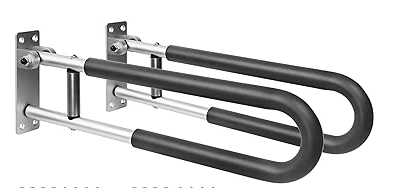 Barre d'Appui WC Relevable Rembourrée 58 cm)