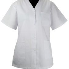 Tunique blanche pression femme REF: 03BM250