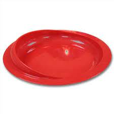 [CE02ASR05] ASSIETTE A REBORD COULEUR ROUGE